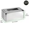 mDesign Modern Metal Tissue Box Cover, Rectangular Holder for Storage